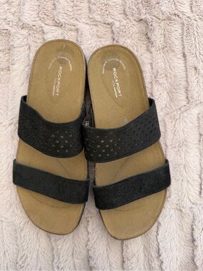 Rockport Women's Total Motion Romilly Black Slide Sandals